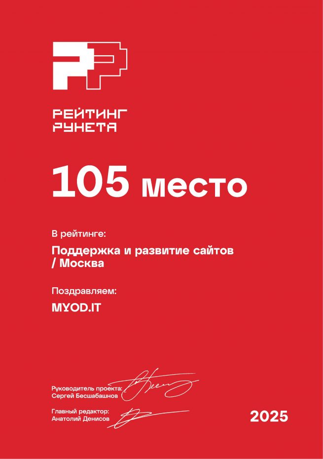 Поддержка и развитие сайтов - Москва